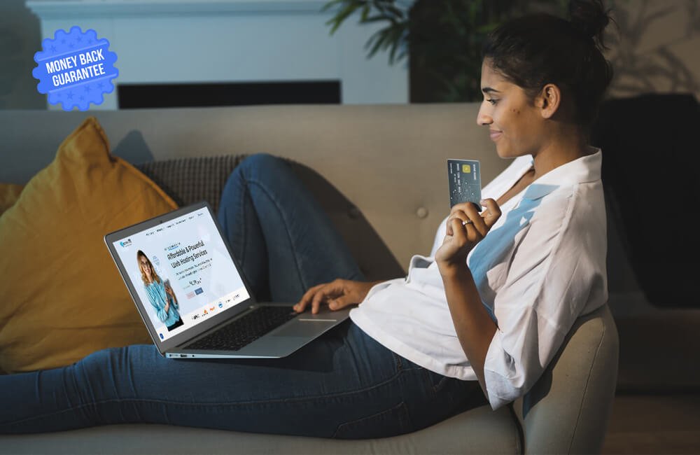 Image of a woman using managed wordpress hosting